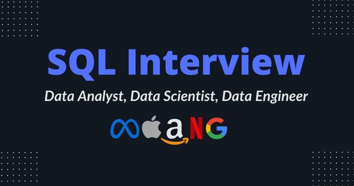 Feature image - SQL interview prep for data analyst, data scientist and data engineer roles